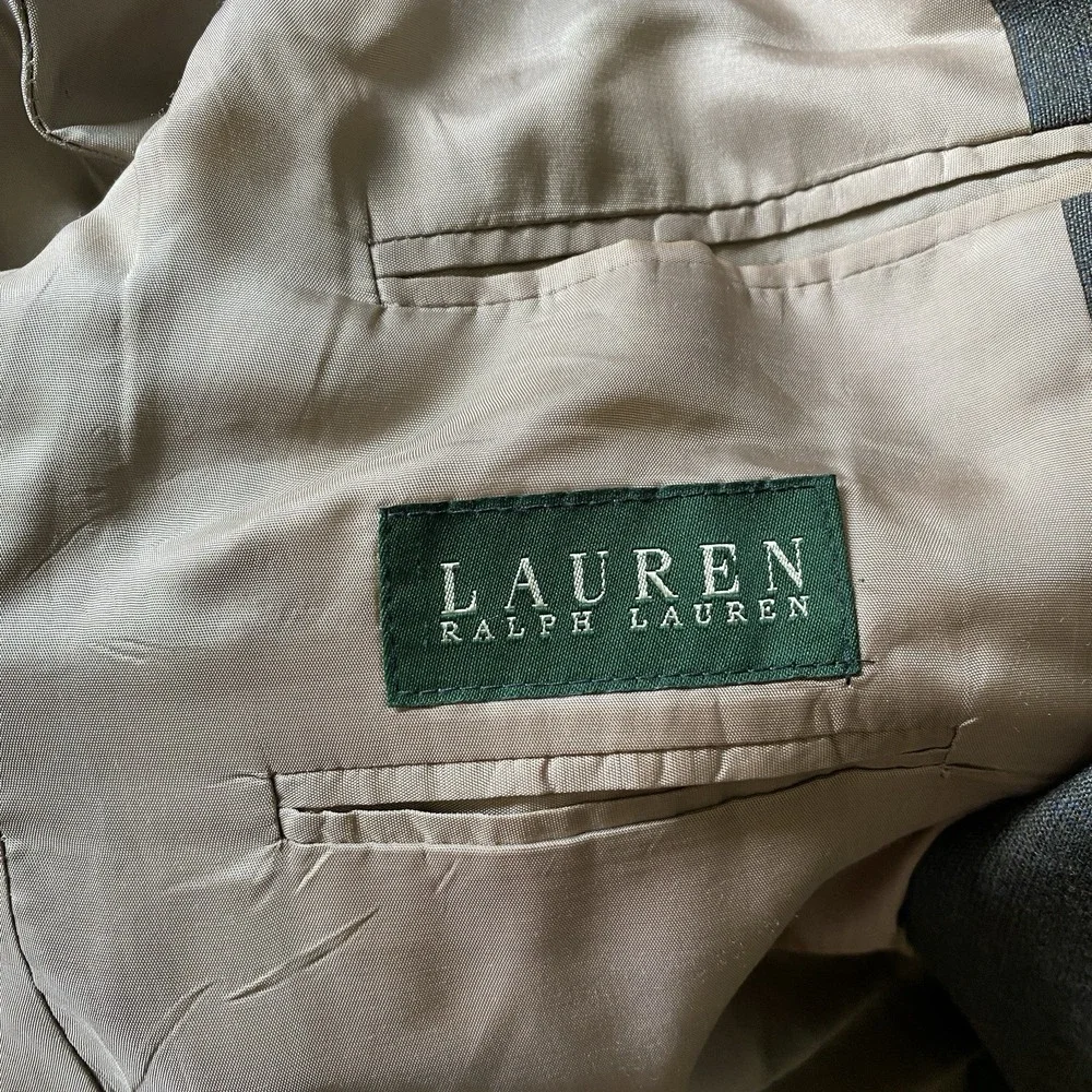 Vtg Lauren Ralph Lauren Mens Wool Cashmere Blend Blazer‎ 46R Made in Canada